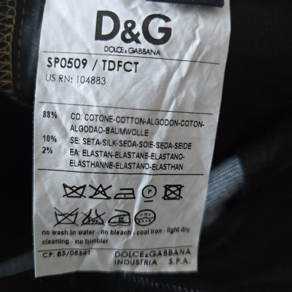 Dolce & Gabanna Rare Vintage Velvet Split Rise Bell bottom Jeans - Picture 13 of 14